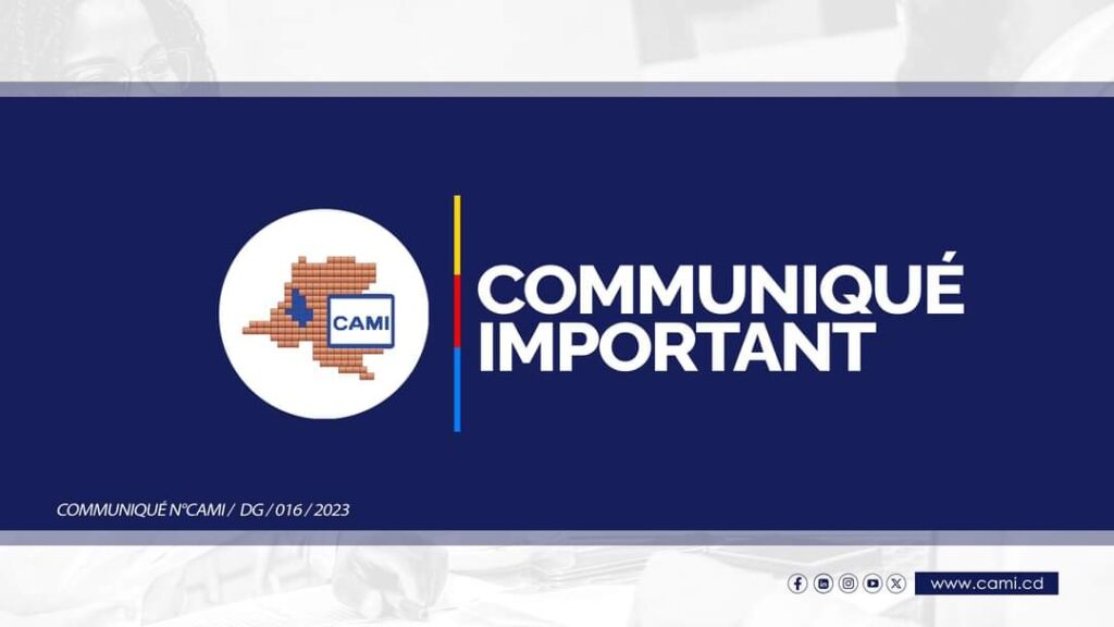 CAMI communiqué
