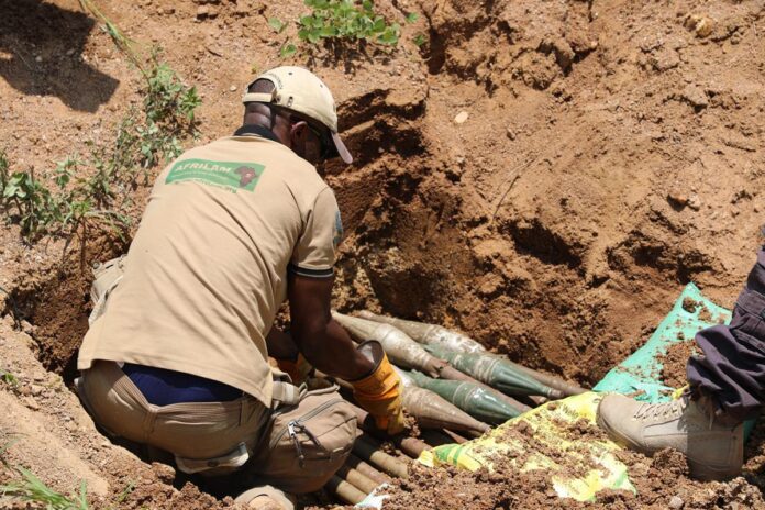mines et explosifs à goma